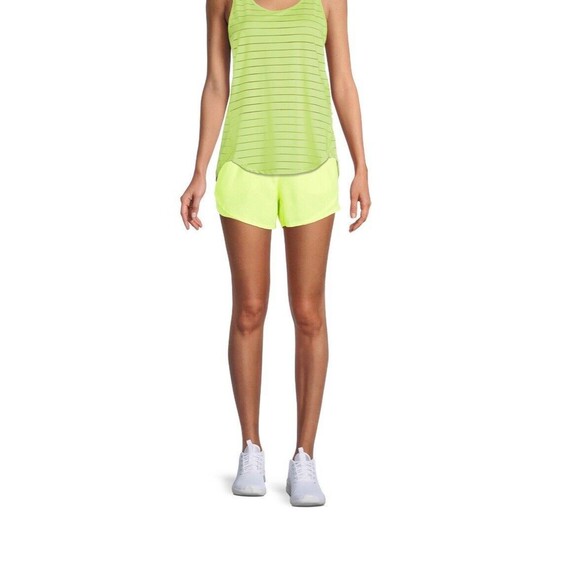 ATHLETIC WORKS Lime Green Lined Active Shorts Elastic Waist Sz XXL - Picture 2 of 9